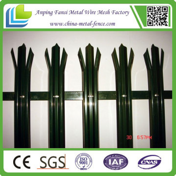 PVC Coated Metal Picket Palisade Fence for Low Price